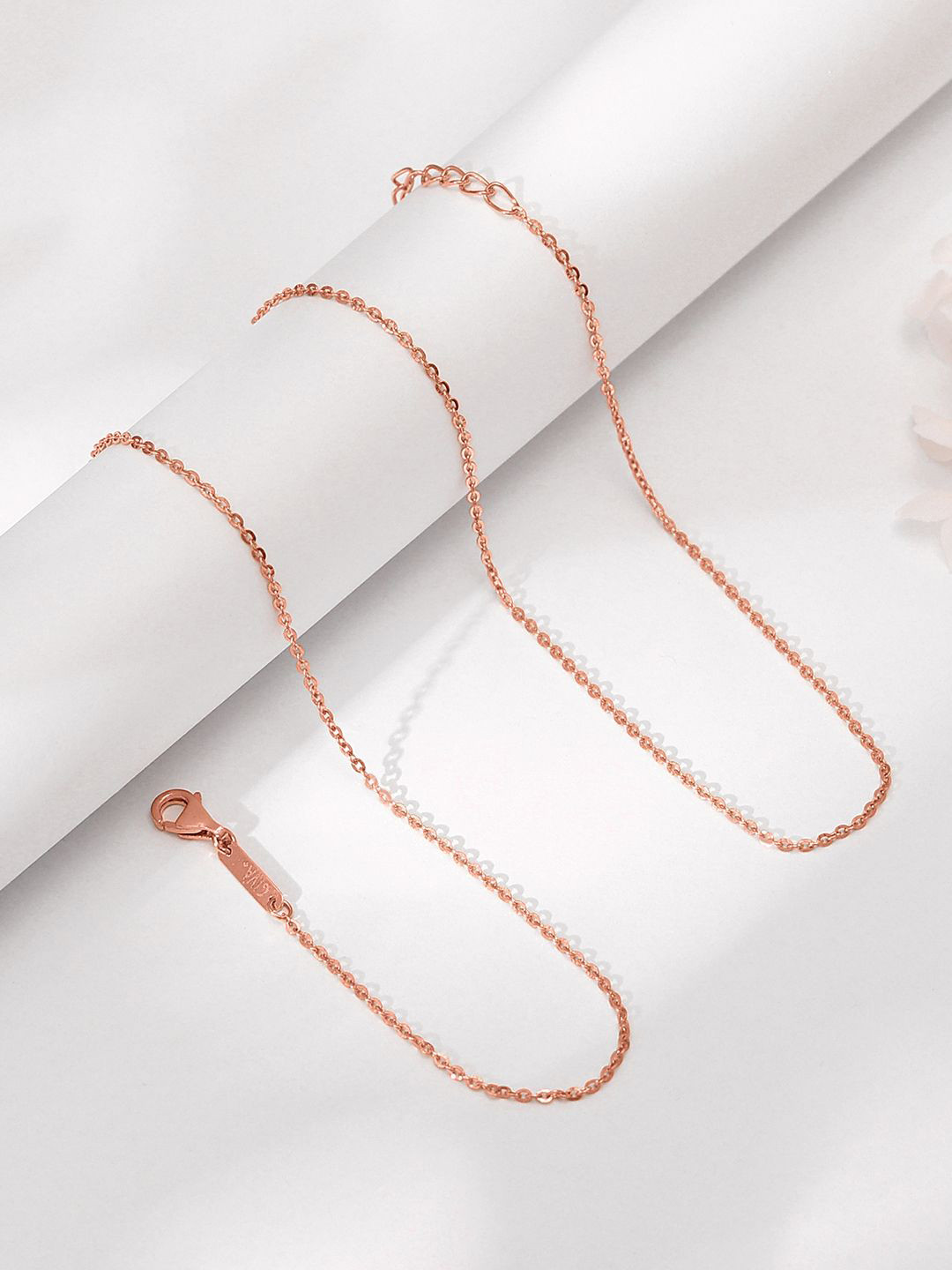 GIVA 14K Yellow Rose Gold Necklace-2.170 gms