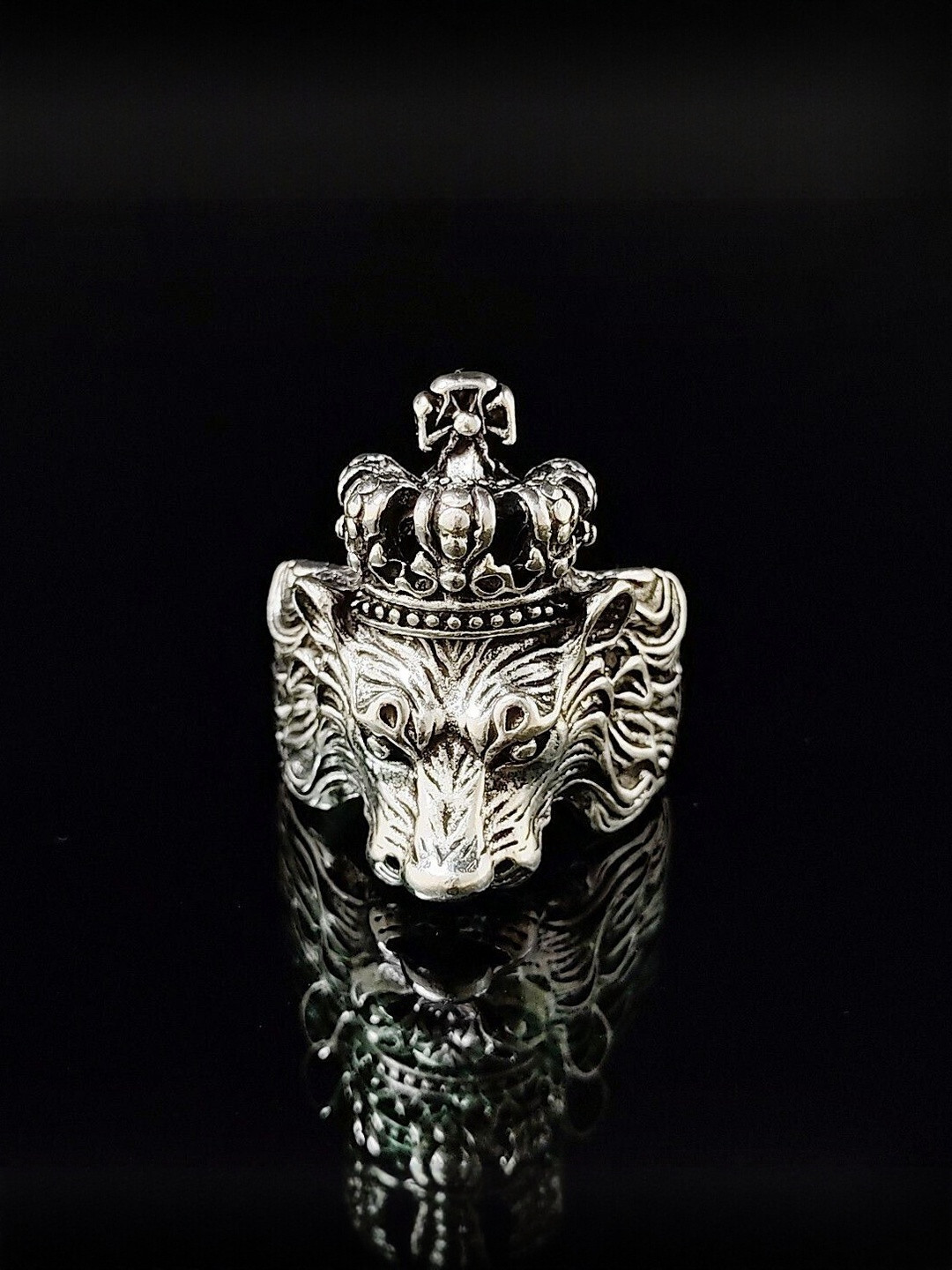 Teeragaj Lion Face King Finger Ring