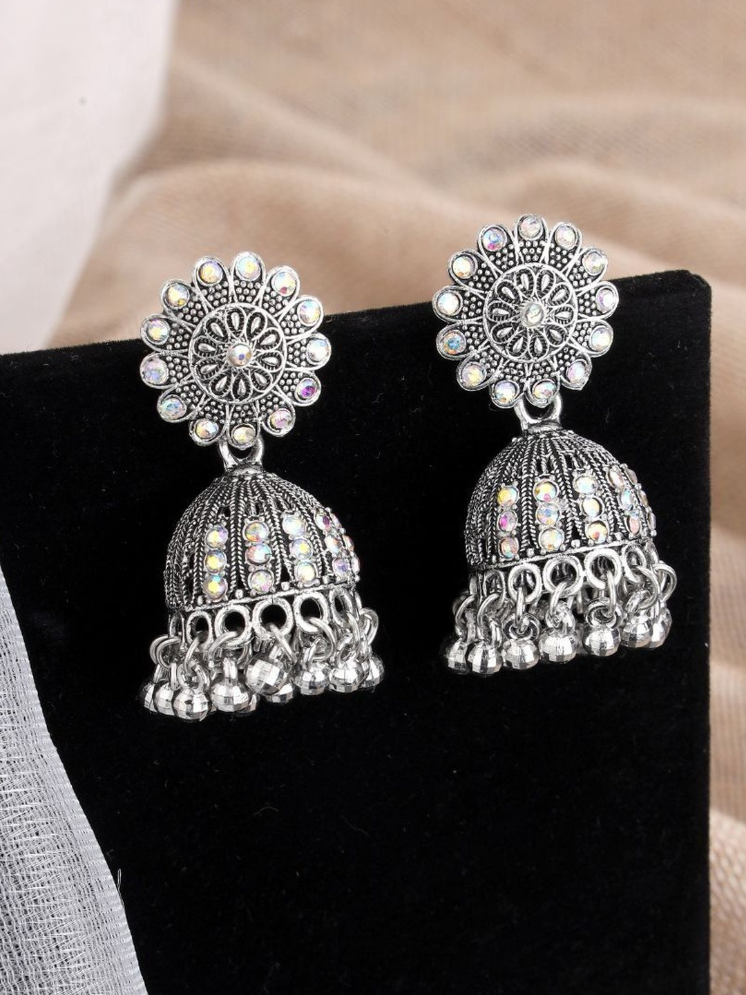 tulsi imitation Floral Jhumkas Earrings