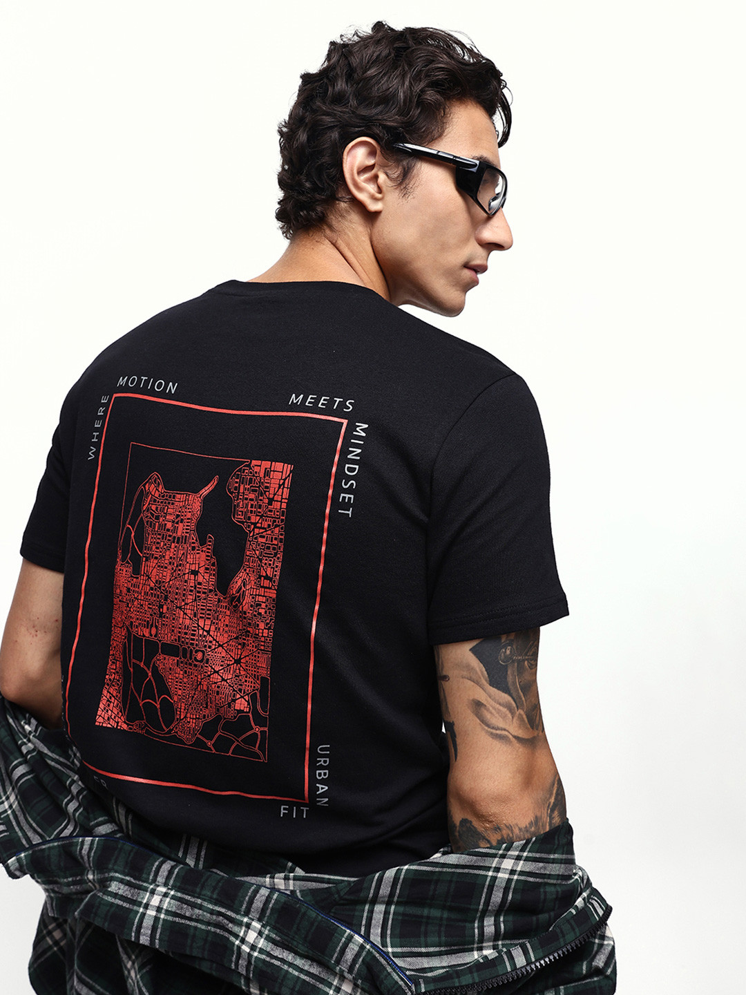 Dennis Lingo Graphic Printed Round Neck Half Sleeves Pure Cotton Relaxed Fit T-shirt