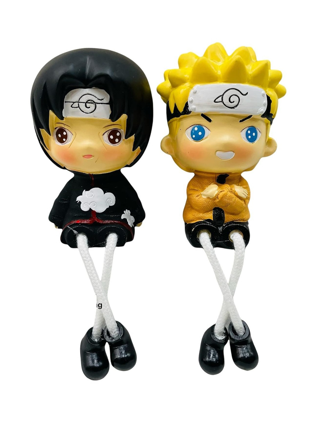 AUGEN Black And Yellow Sweet Love Family Figurine Showpiece