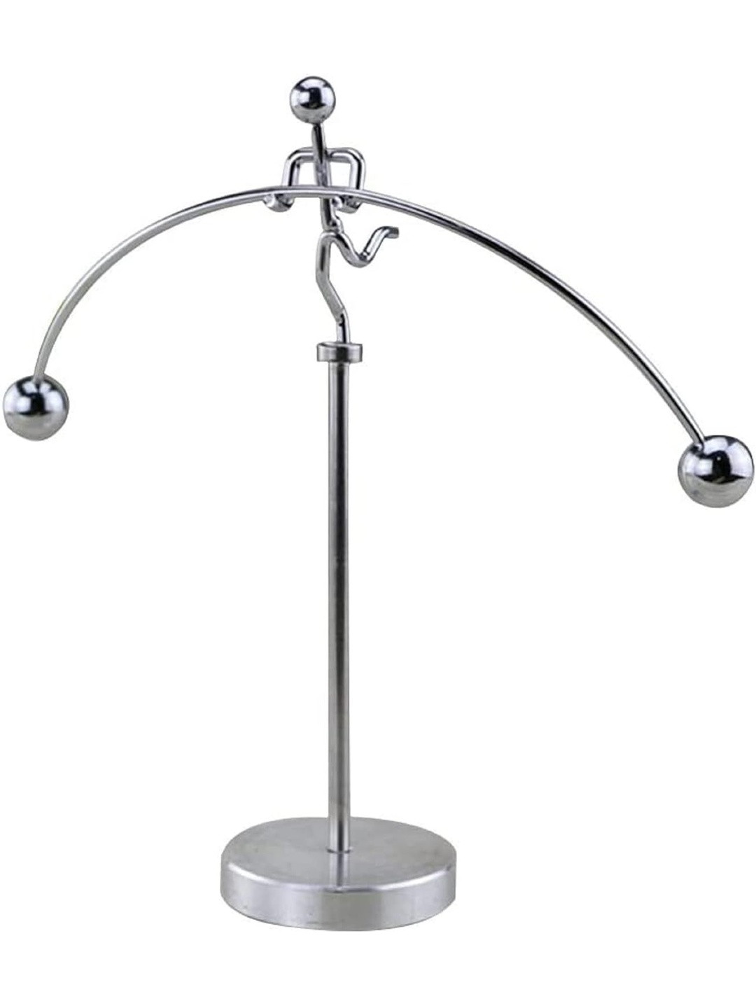 AUGEN Silver-Toned Balancing Pendulum Durable Innovative Stress Relief Curio Showpiece
