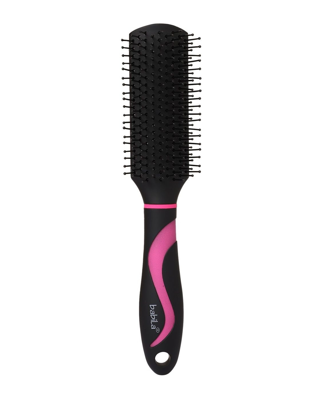 babila Flat Hair Brush - HB-V333F - Black