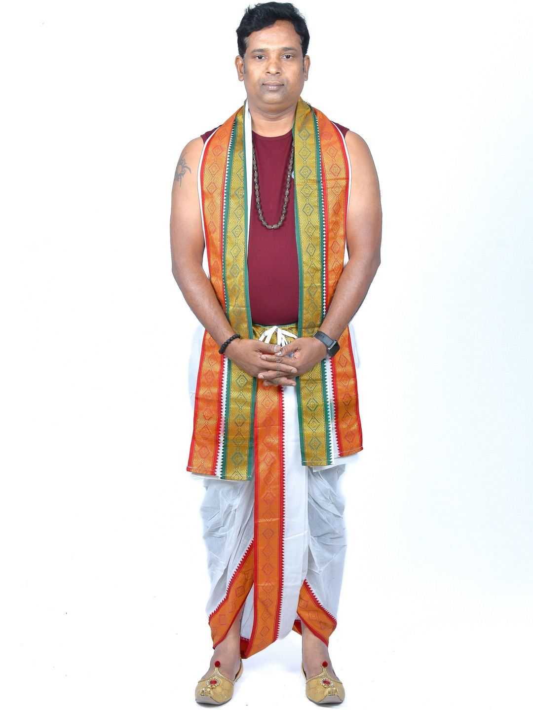 TUNI MANI Men Cotton Dhoti