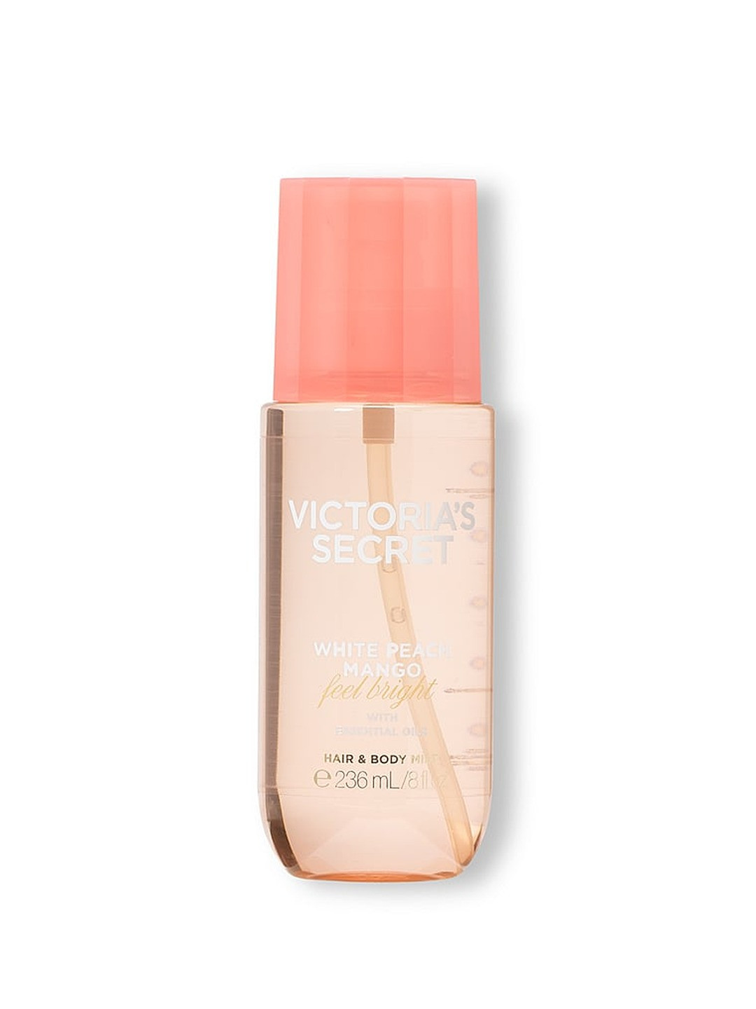 Victoria's Secret Women White Peach Mango Hair & Body Mist - 236 ml
