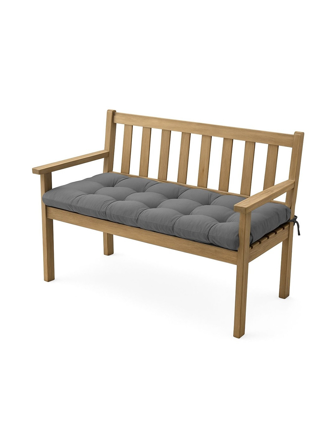 DADDY COOL Grey Cotton Bench Cushion Chair Pads
