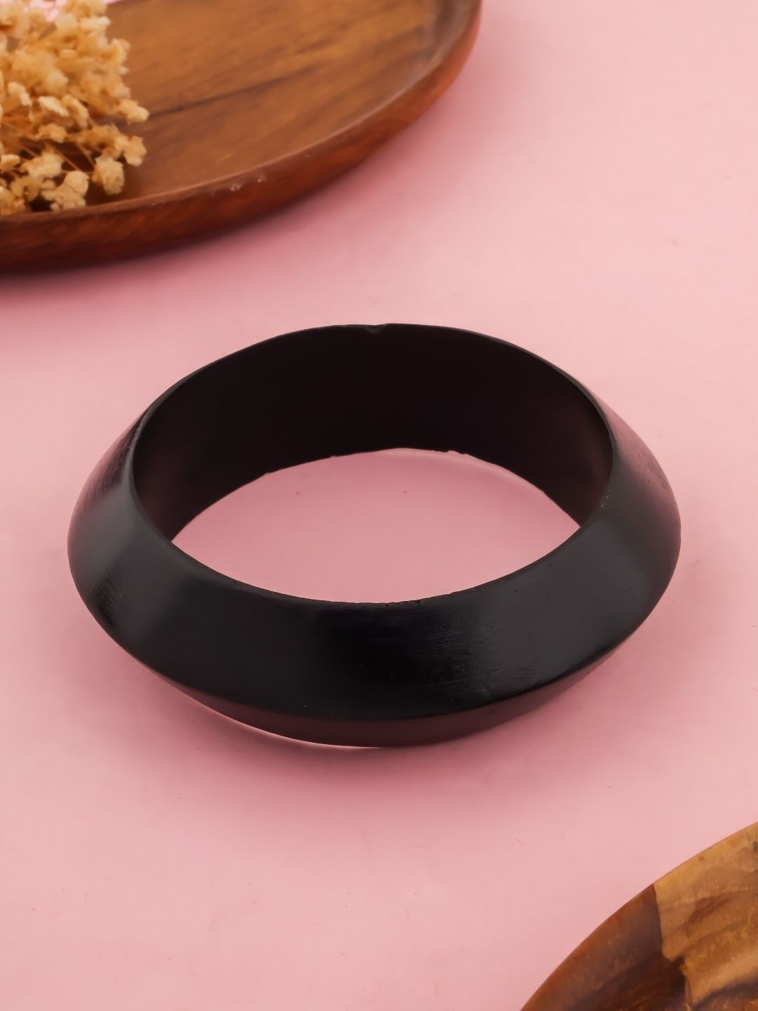 THE NAKHRA STORE Natural Polished Wooden Bangle