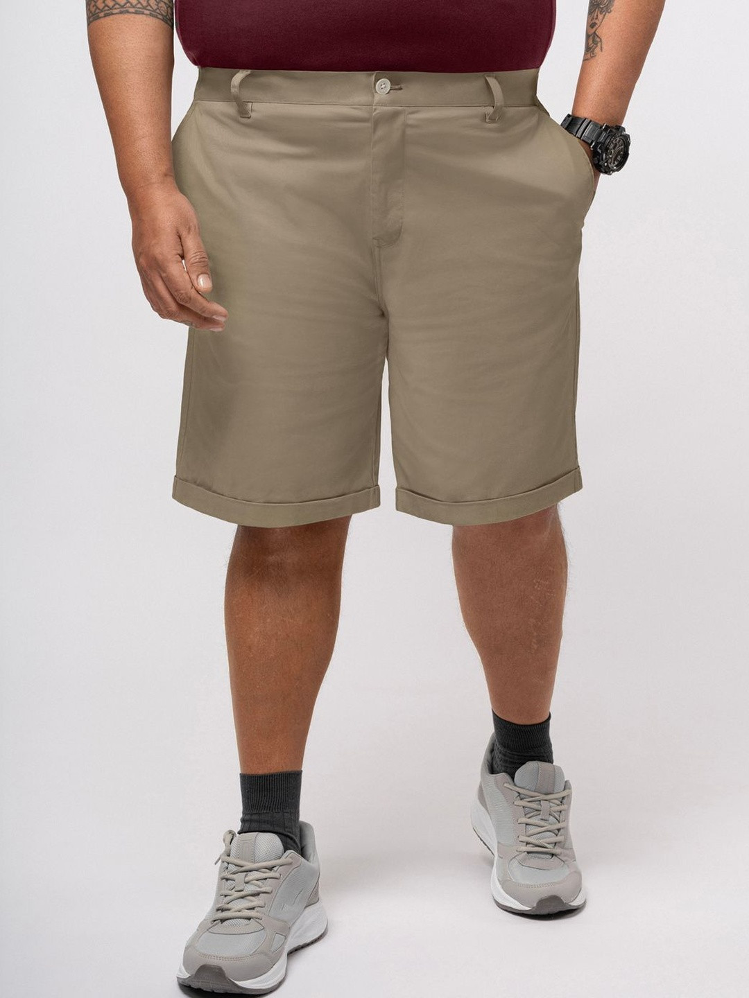 Big Hello - The Plus Life Men Regular Fit Mid-Rise Fashion Shorts