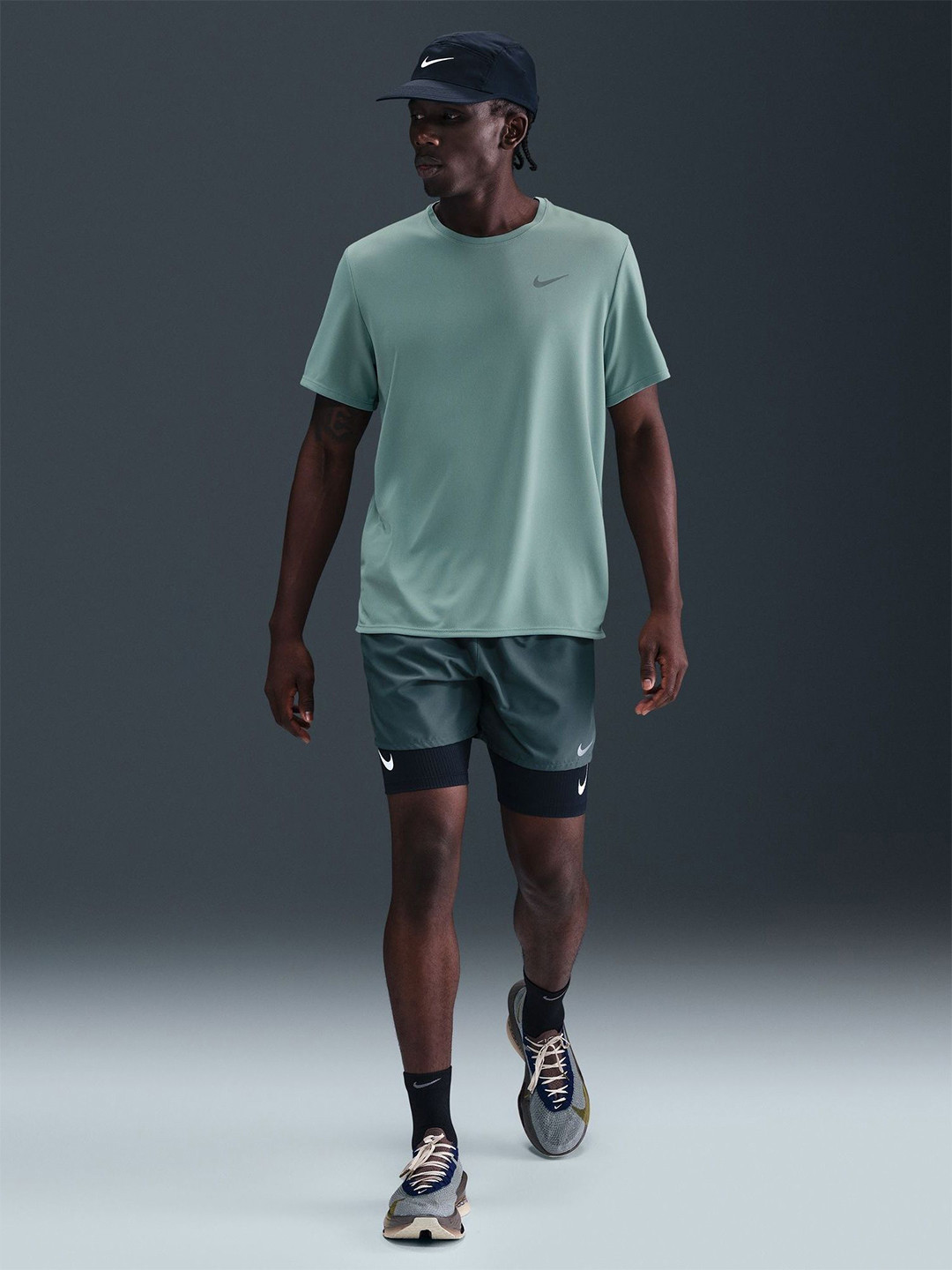 Nike Dri-FIT UV Miler Short-Sleeve Running T-Shirt