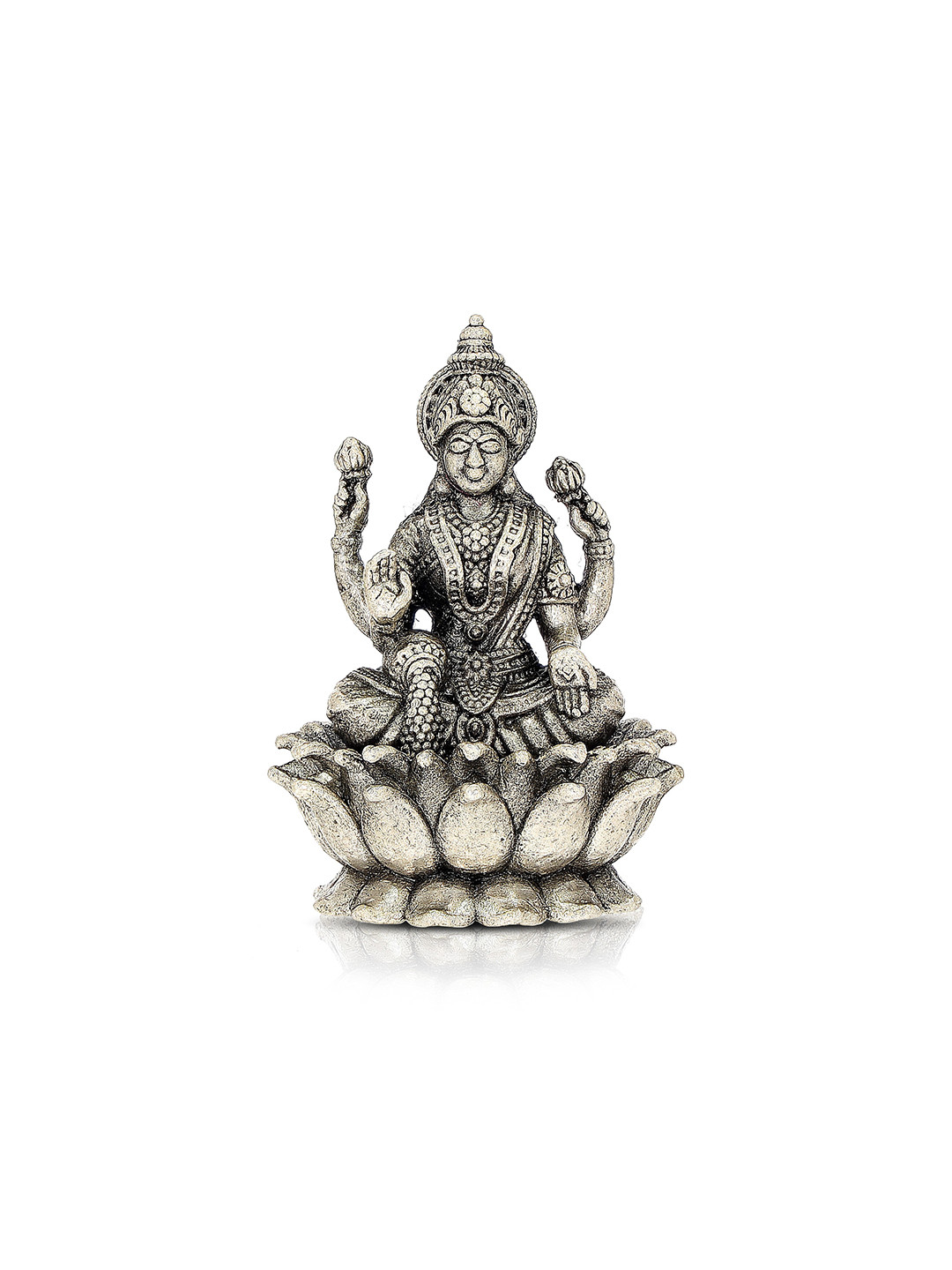 BHIMA Silver Dhanalakshmi Religious 925 Sterling Silver Idol Showpiece