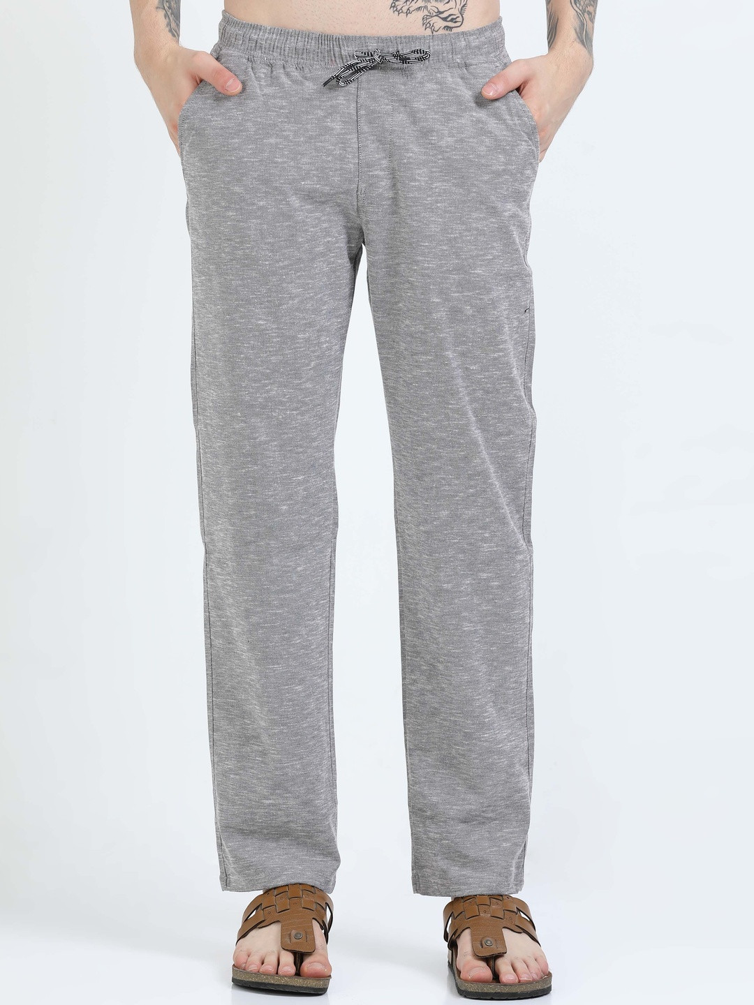 U.S. PITCHERS Men Textured Regular Track Pant