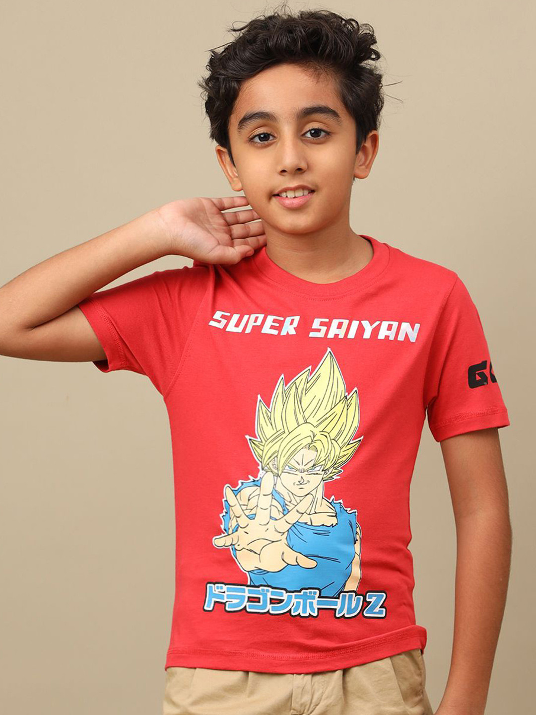 Kids Ville Boys Dragon Ball Z Printed Pure Cotton T-Shirt