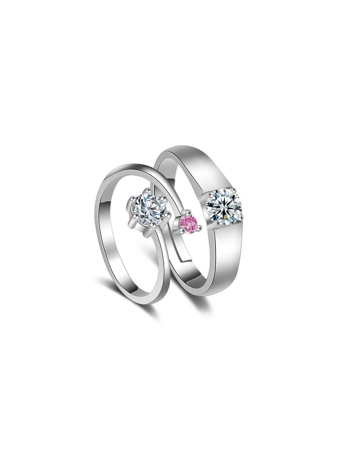 J.S ENTERPRISES Women Silver-Tone Stainless Steel Finger Ring