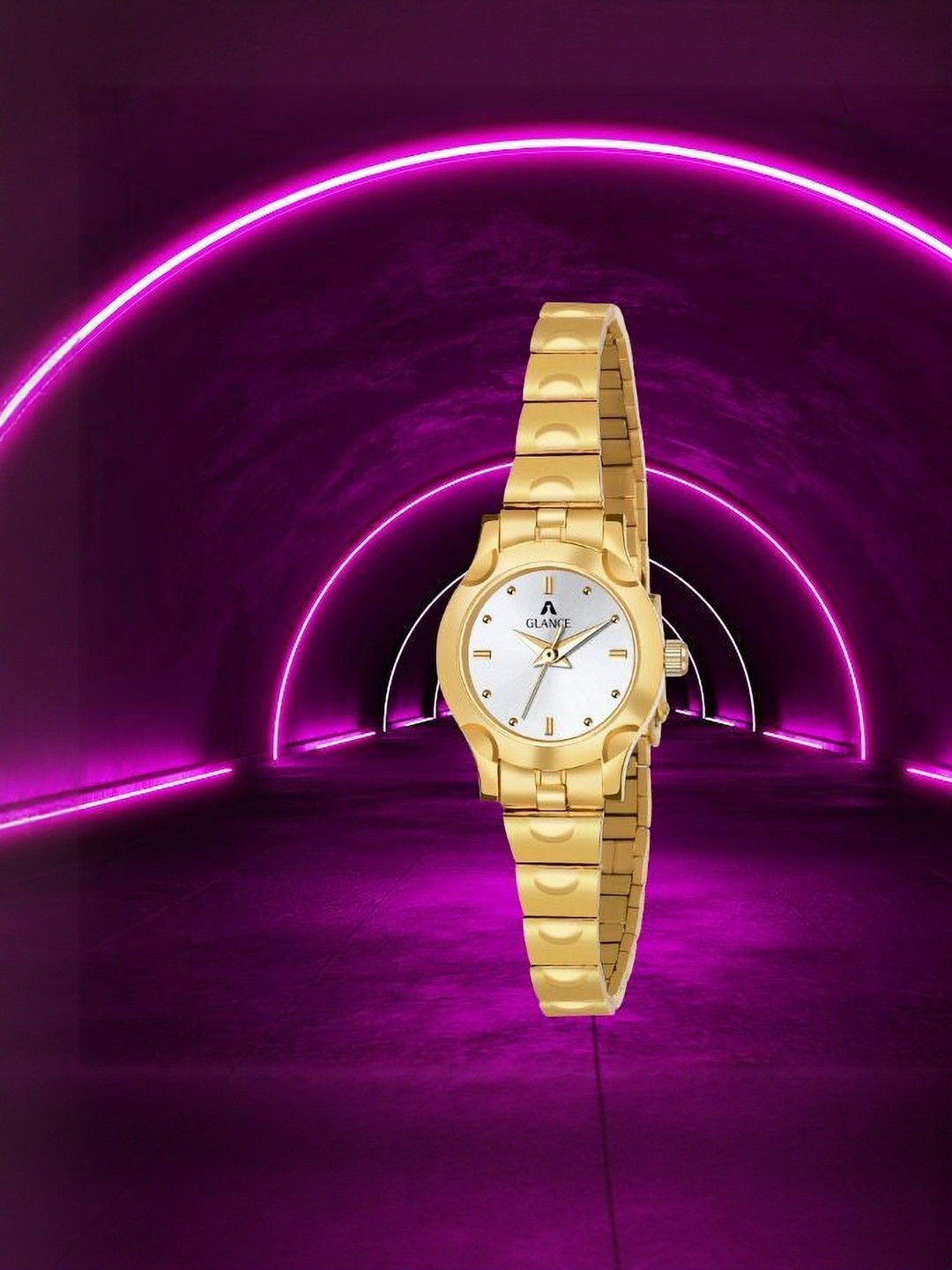 Aglance Women Embellished Dial Analogue Watch New954_8019YM03