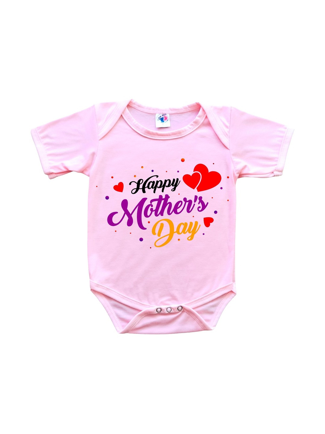 Cute Pals Infants Happy Mother's Day Printed Cotton Bodysuit