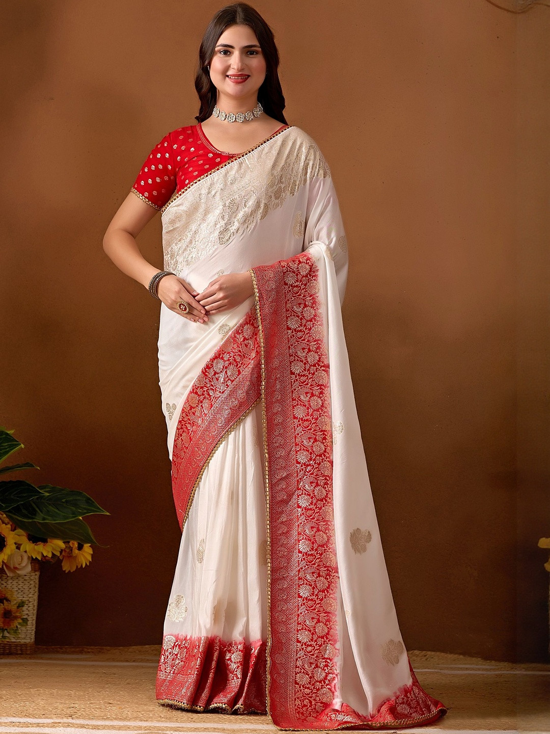 sareyavella Woven Design Zari Pure Cotton Handloom Mysore Silk Saree