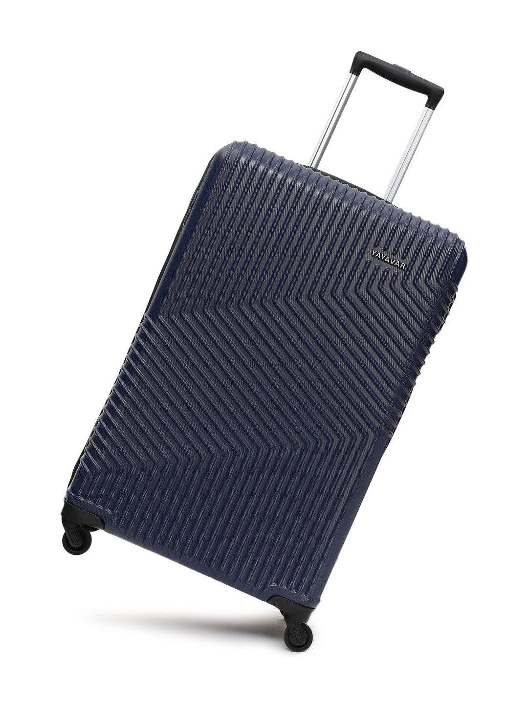 YAYAVAR Textured Hard-Sided Large Trolley Bag
