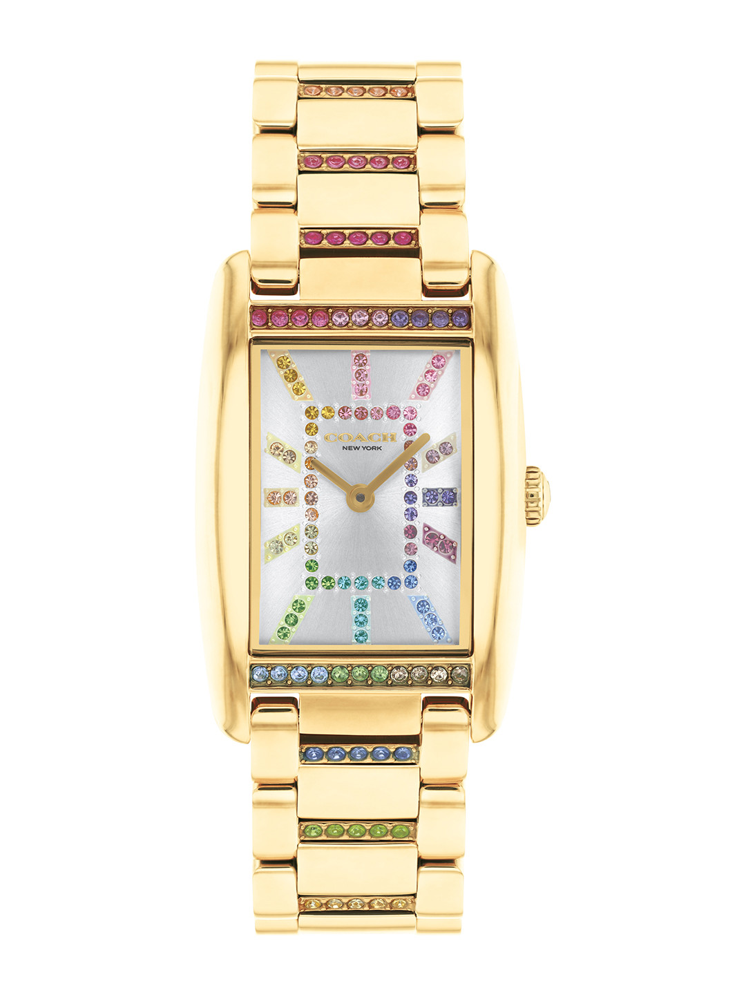 Coach Women Reese Embellished Dial & Embellished Straps Analogue Watch 14504347