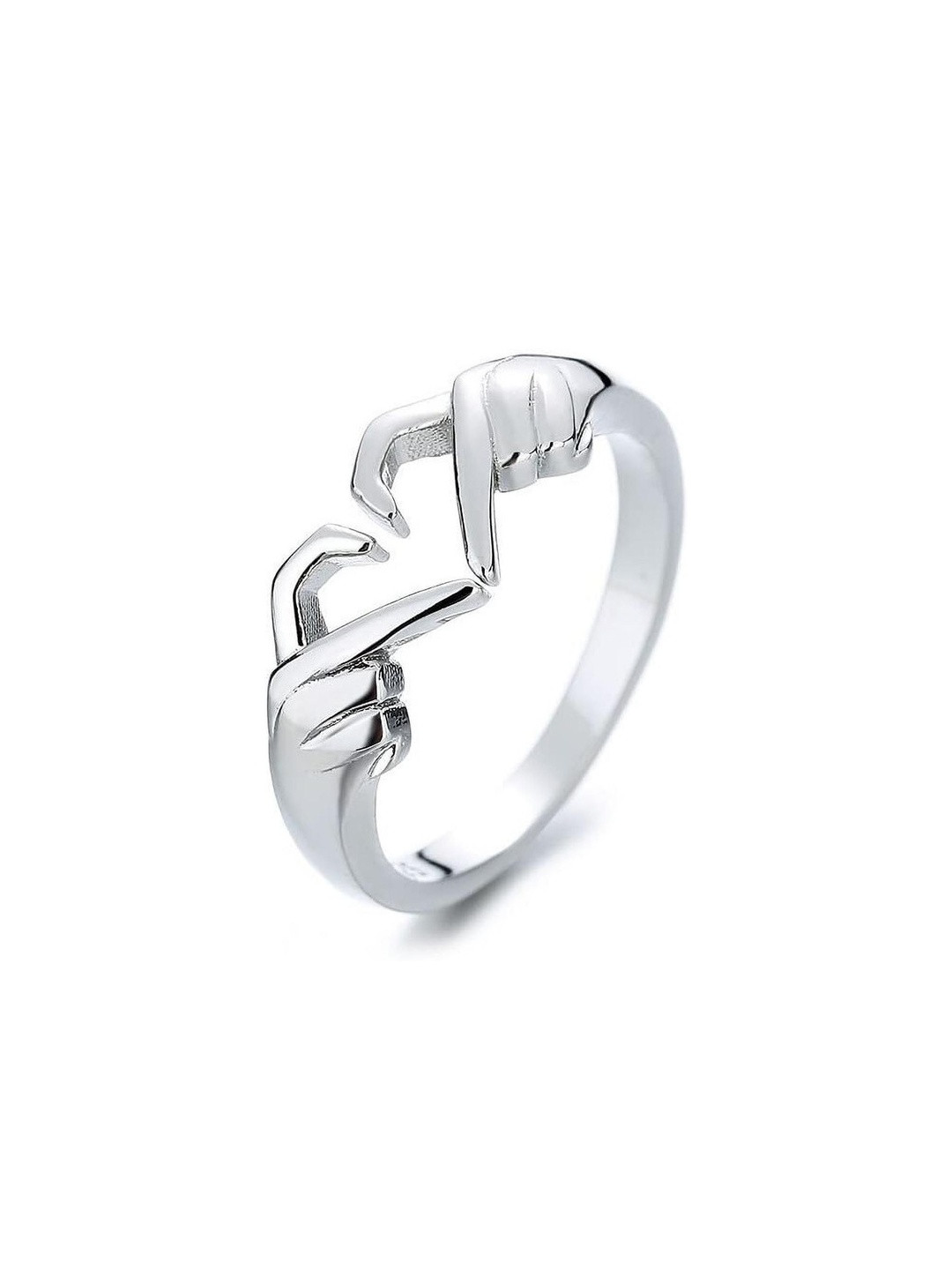 J.S ENTERPRISES Unisex Stainless Steel Minimalist Finger Ring