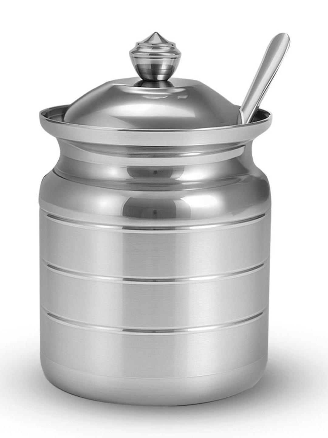 Ambrosia Stainless-steel Ghee Pot with Spoon & Lid - 500ml