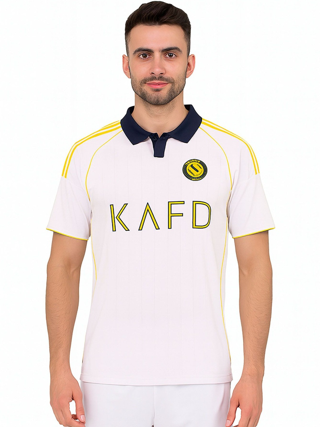 dostitch Men Dri-FIT Brand Logo Printed Polo Collar T-shirt