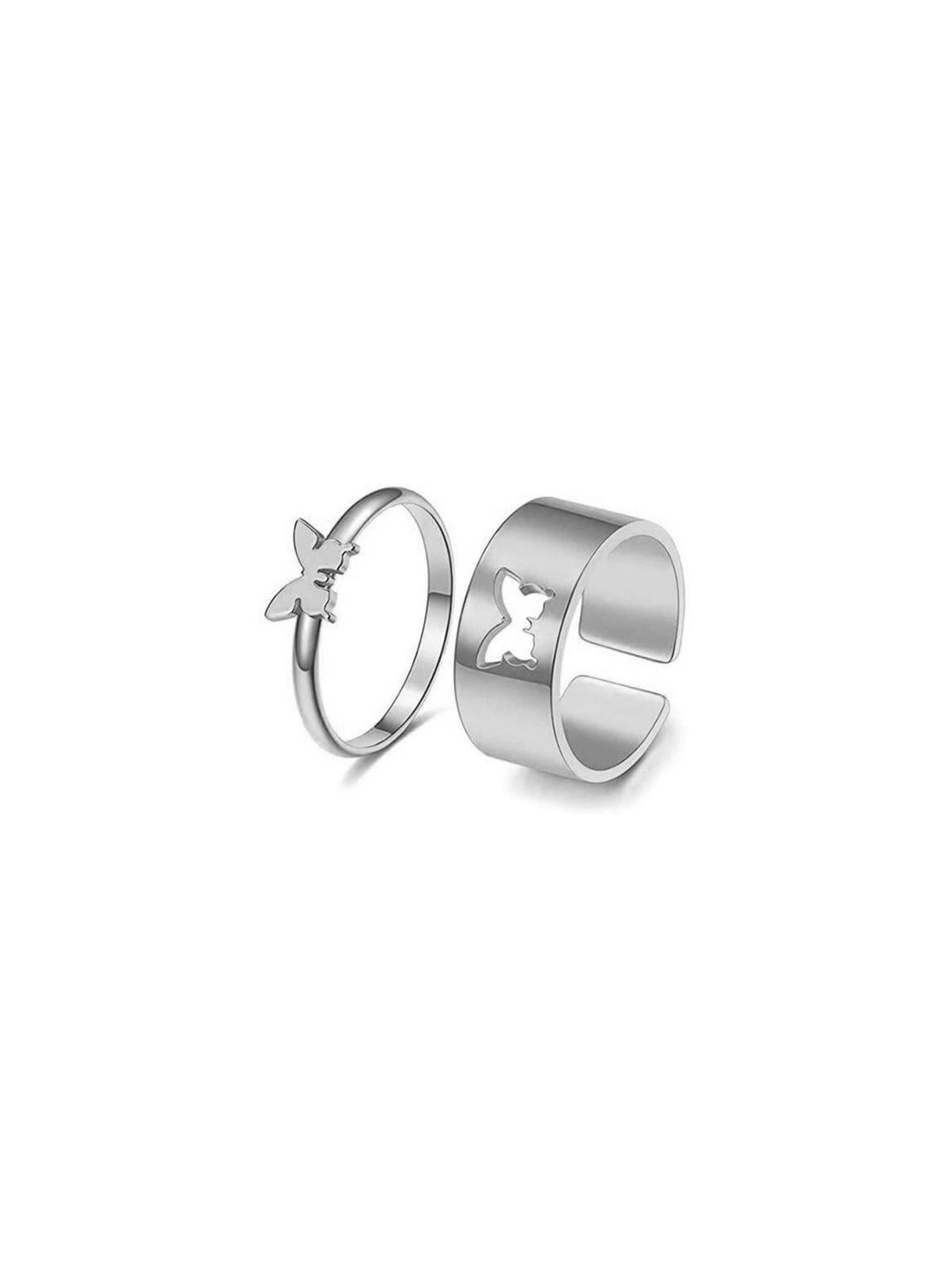 Teeragaj Set Of 2 Butterfly Couple Ring
