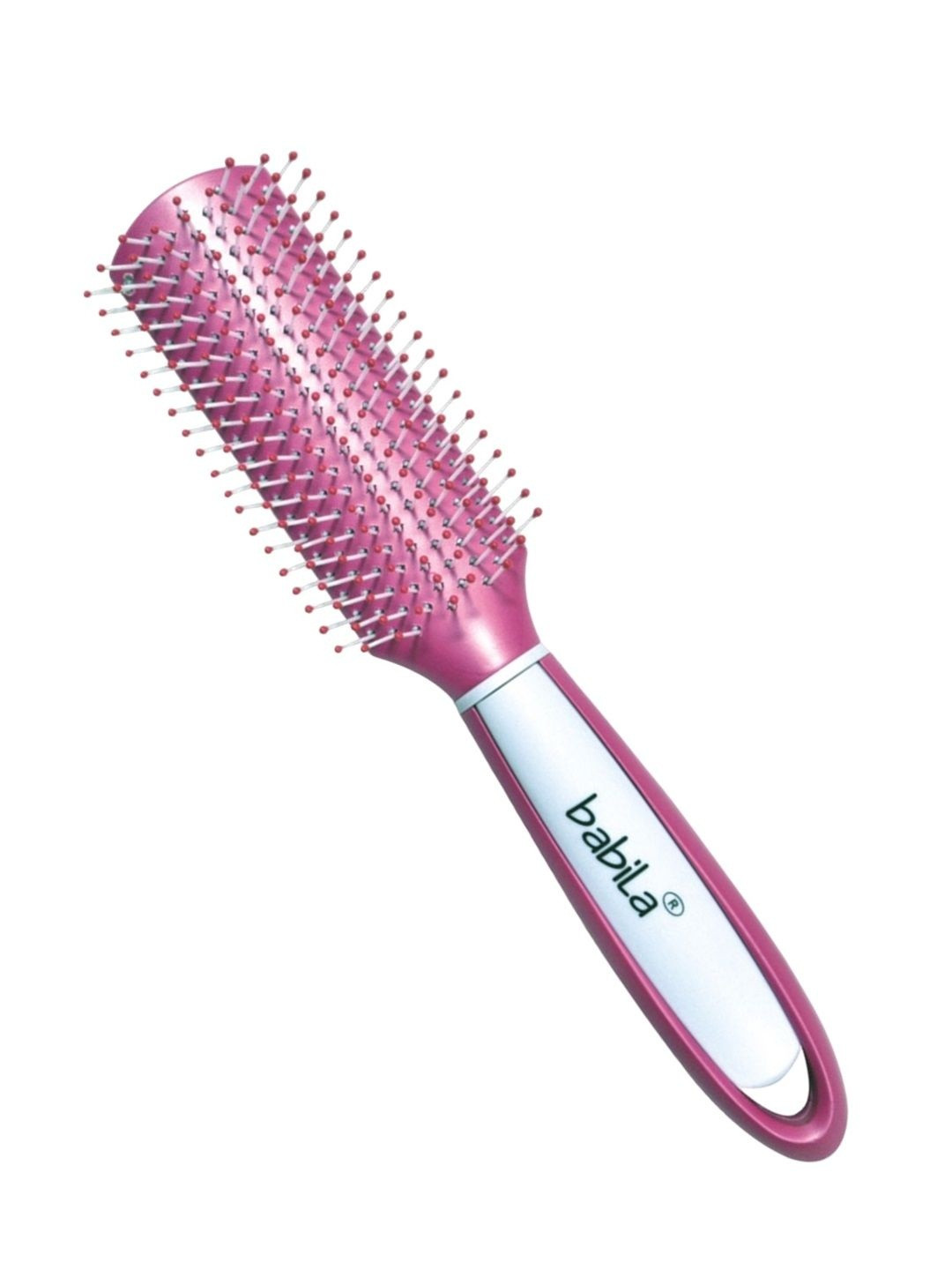babila Flat Hair Brush - Pink - HB-V650