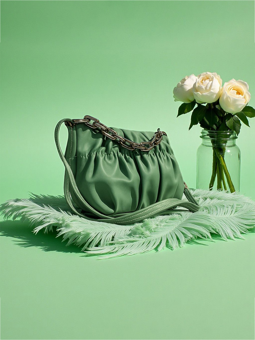 CLARIS JAMES Non-Detachable Sling Strap Crossbody Sling Bag