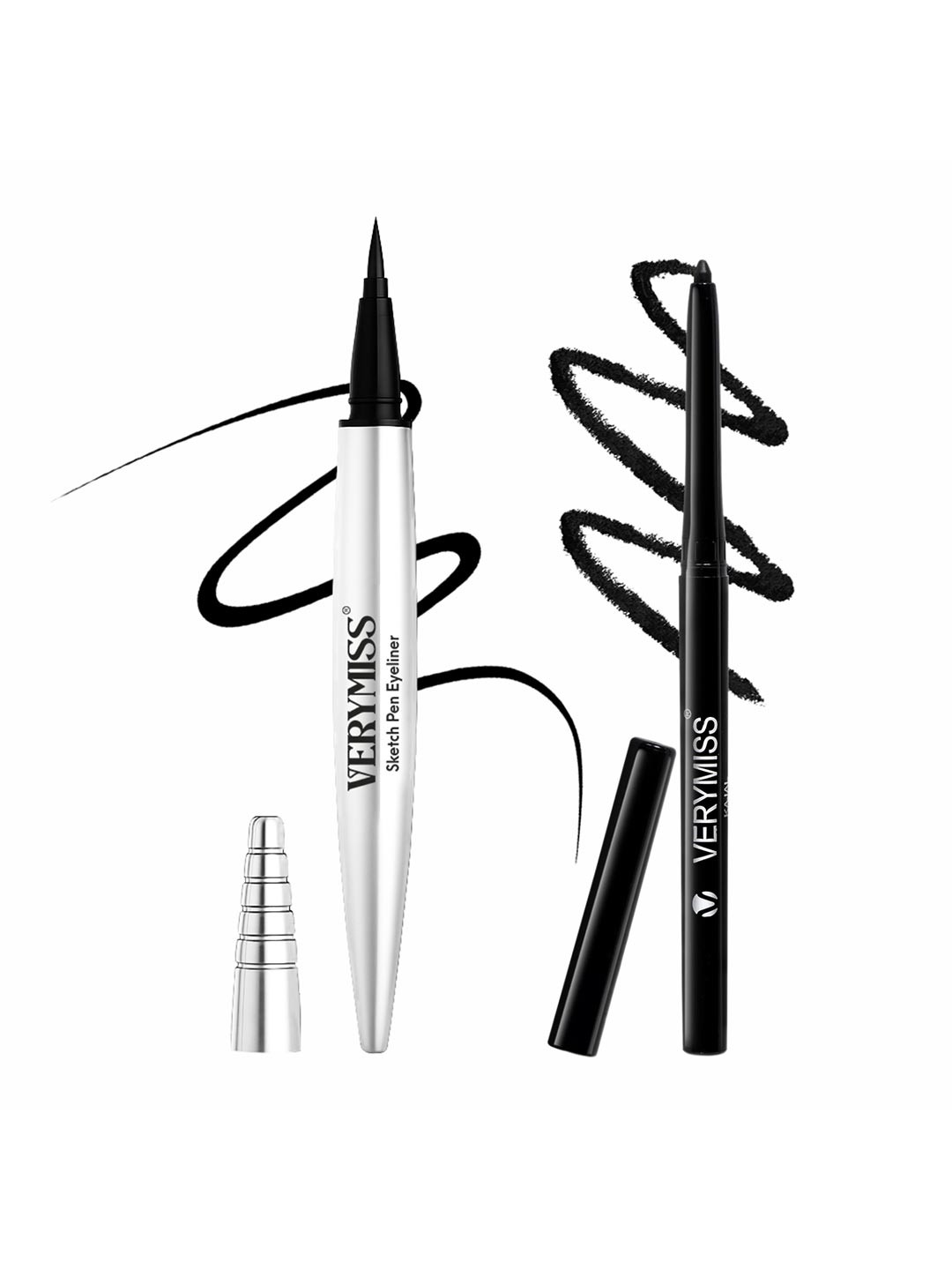 VERYMISS Set Of 2 Waterproof Eyeliner & Kajal