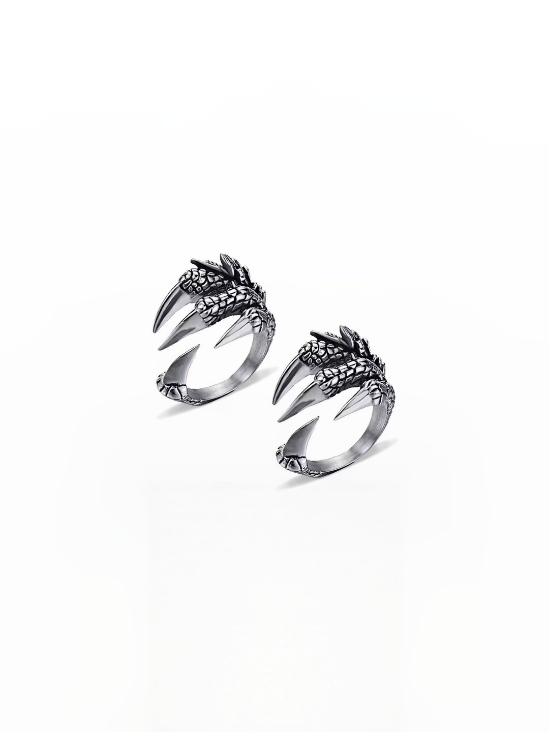 Teeragaj Set Of 2 Clone Shaped Adjustable Finger Ring