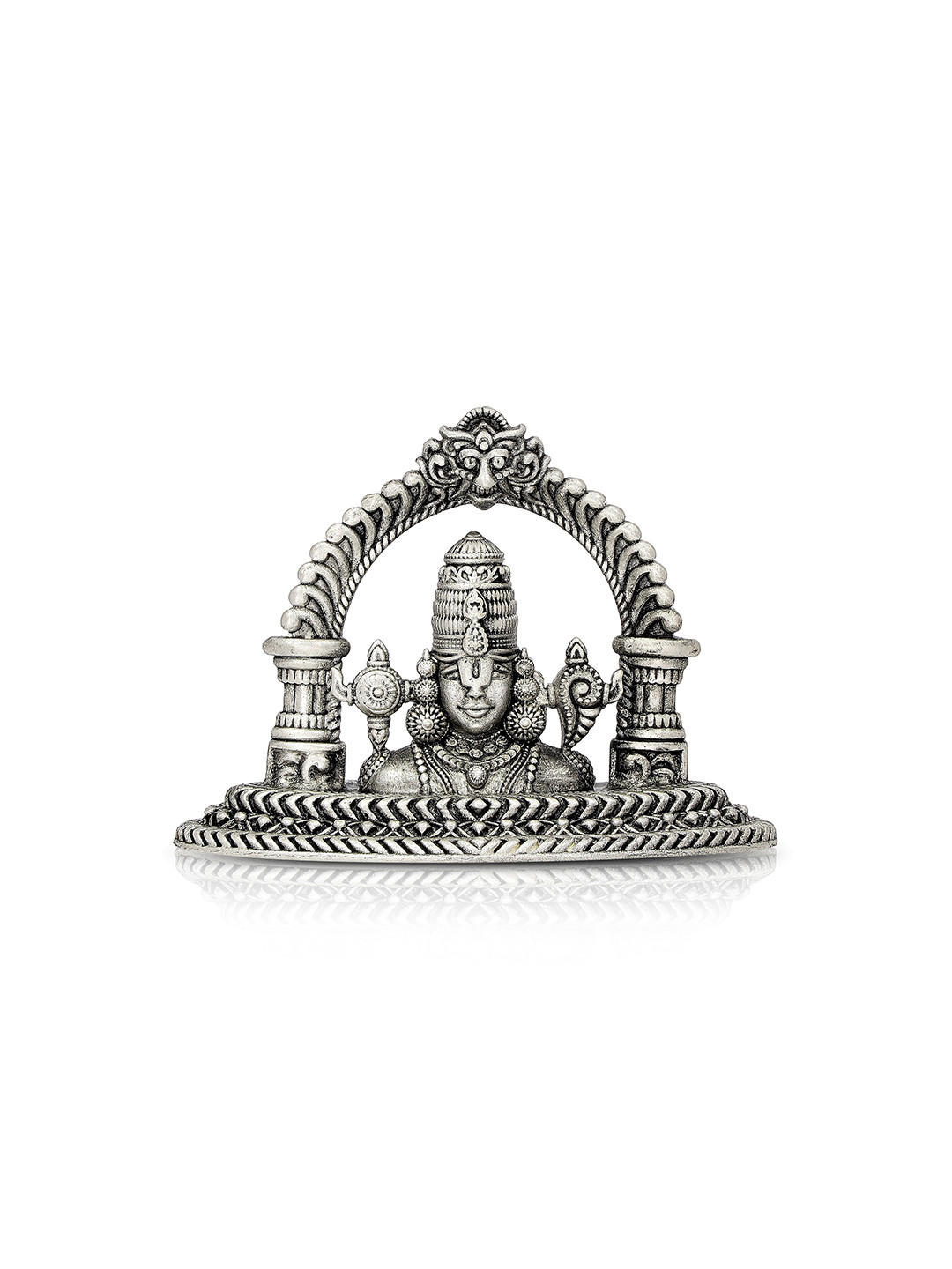 BHIMA Silver Tirumala Balaji Religious 925 Sterling Silver Idol Showpiece