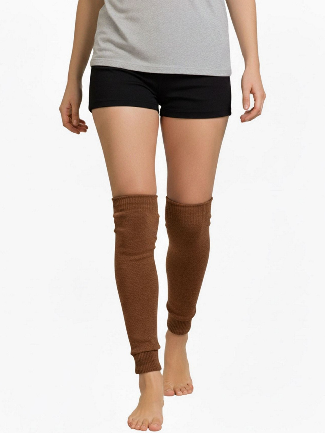 Infispace Unisex Solid Knee-Length Leg Warmer Woolen Socks
