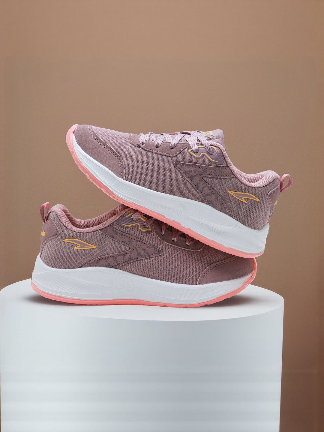 ASIAN Women Mauve Lace-Ups Regular Sports Shoes