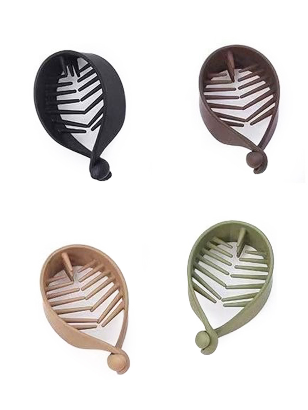 DIVASTRI Women Set of 4 Plastic Banana Clip