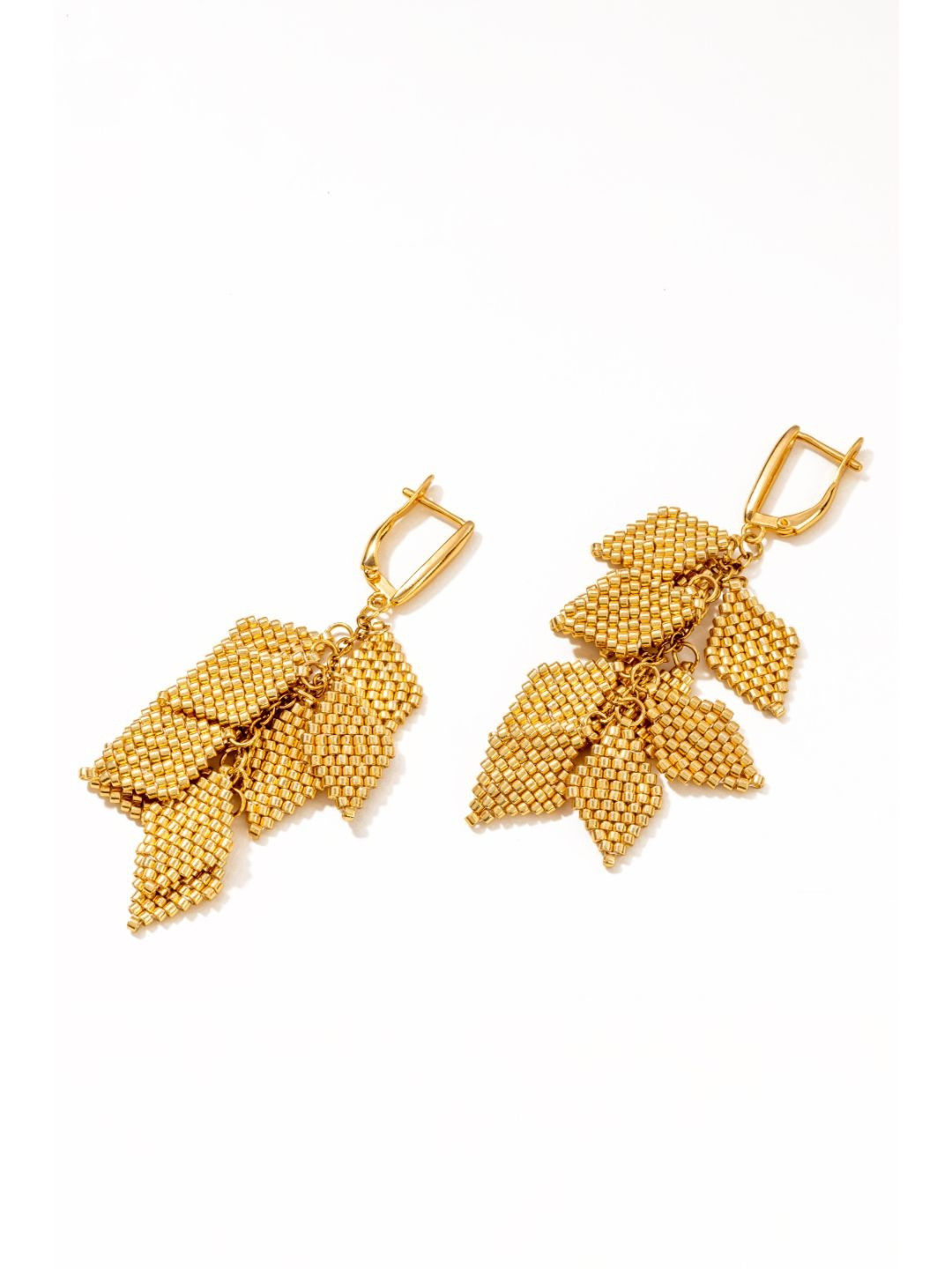 Jenni and Janki Gold-Plated Geometric Drop Earrings