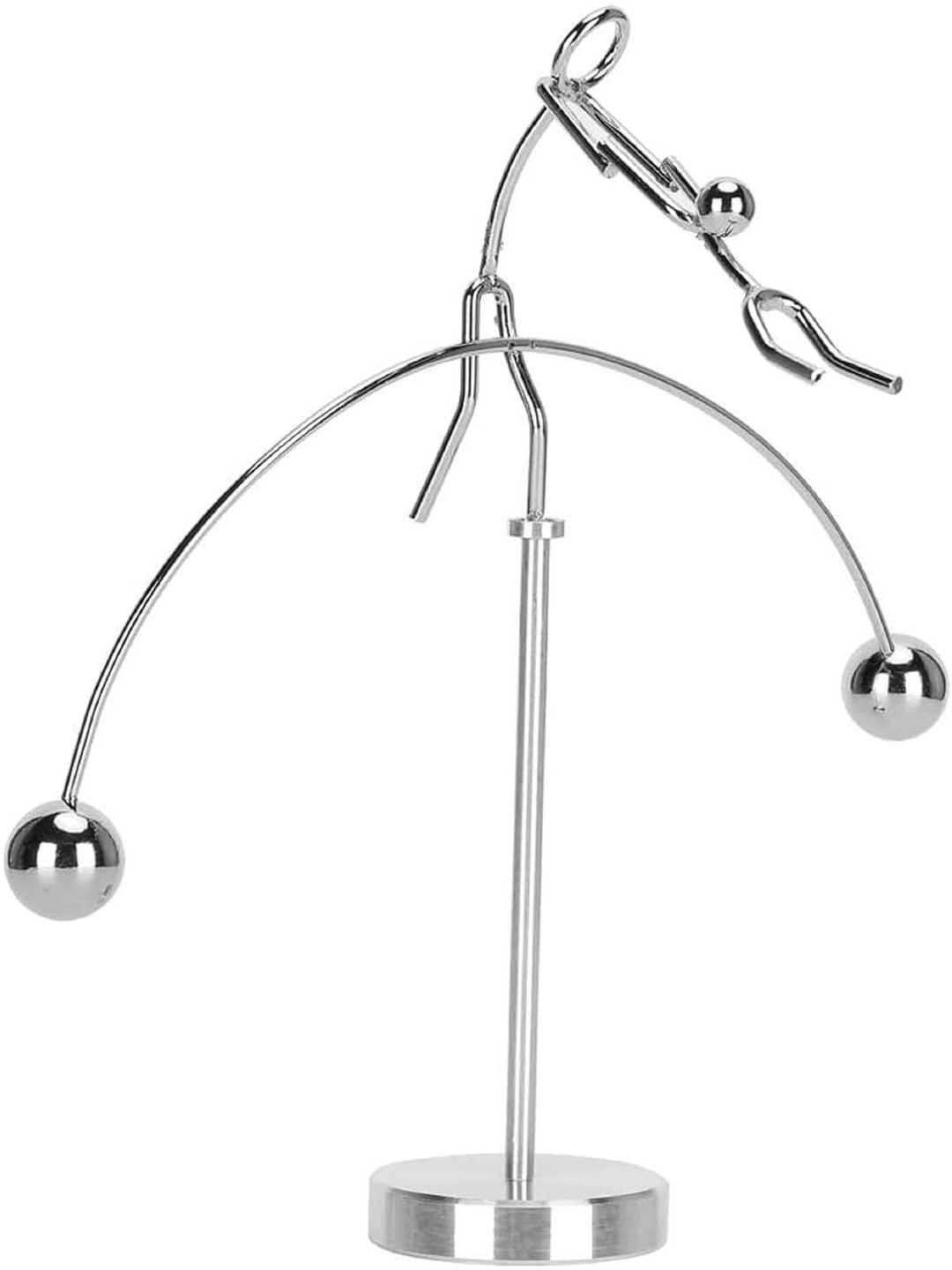 AUGEN Silver-Toned Balancing Pendulum Durable Stress Relief Lightweight Curio Showpiece