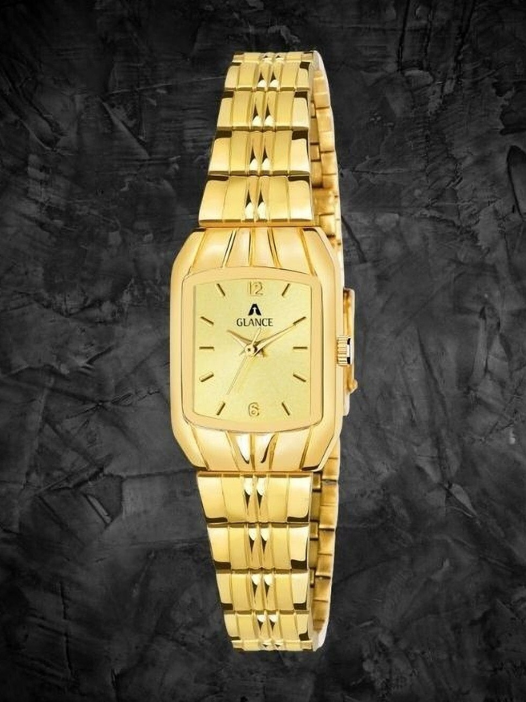 Aglance Women Square Dial & Bracelet Style Straps Analogue Watch JK_228492_9151ym01
