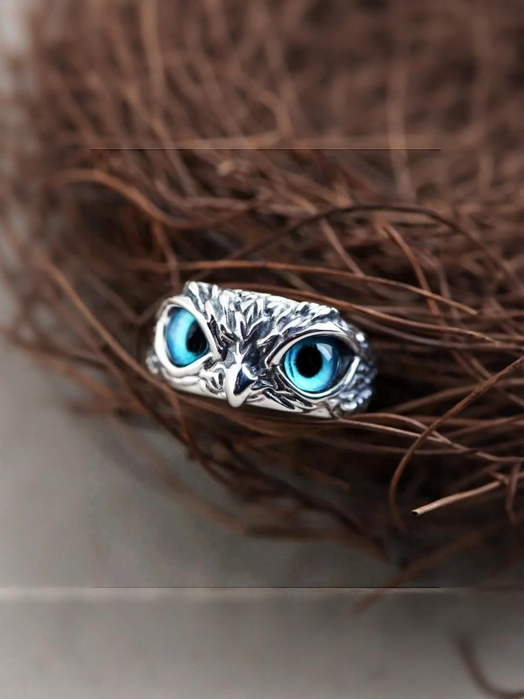 Teeragaj Owl Eye Finger Ring