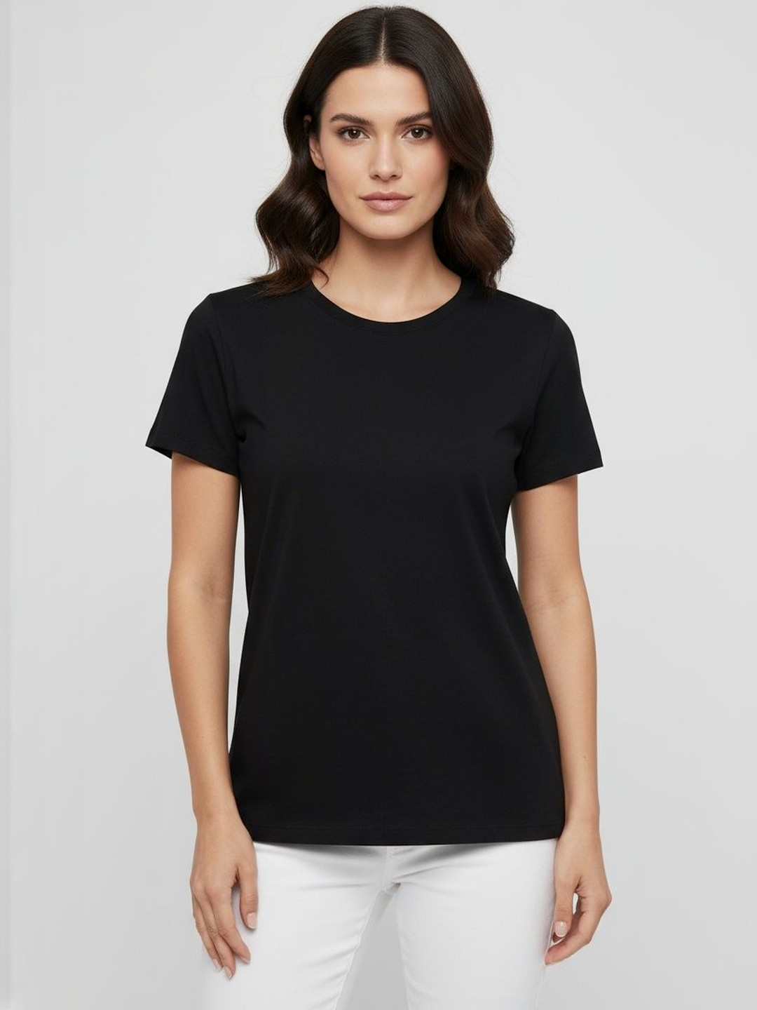 SZN Round Neck Short Sleeve Cotton Regular Fit T-shirt