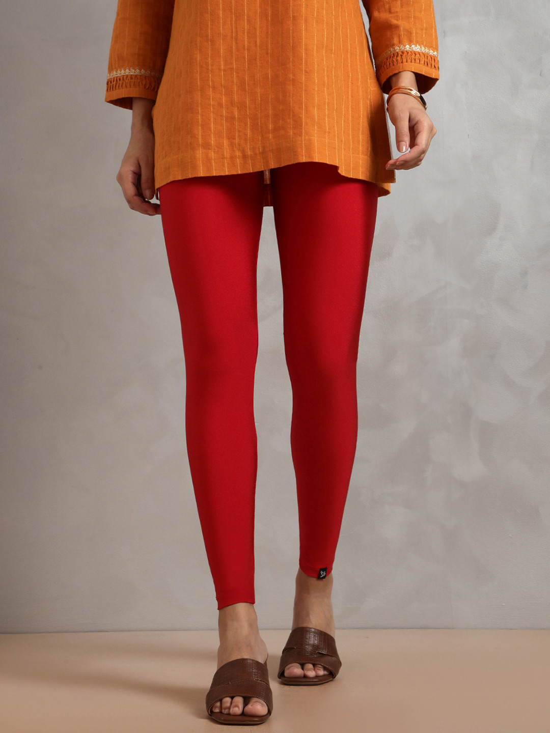 TWIN BIRDS Shimmer Ankle Length Leggings