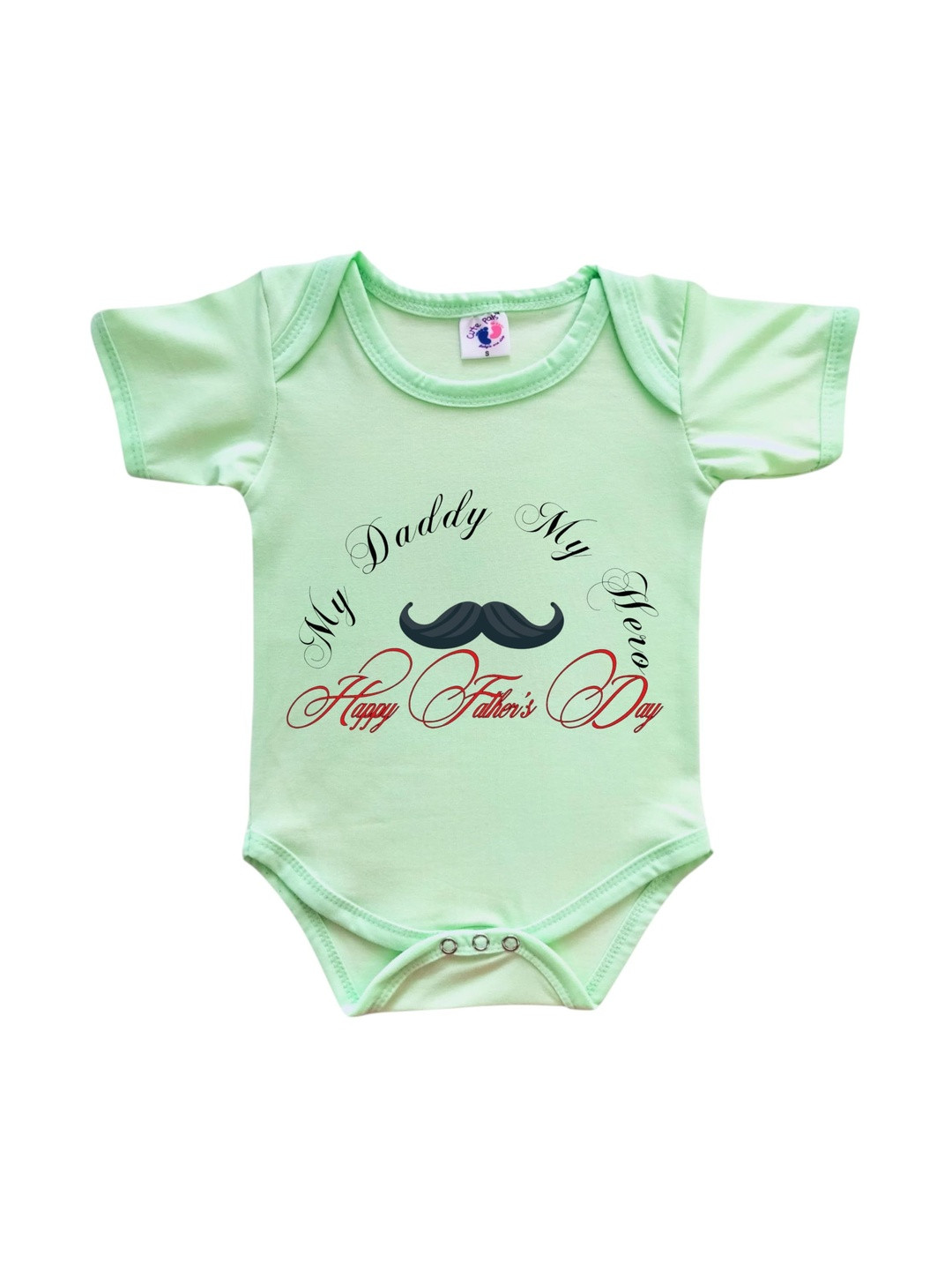Cute Pals Infants Printed Short Sleeves Cotton Romper