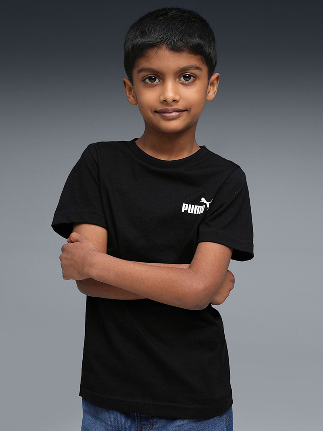 Puma Essentials Small No. 1 Logo Boys Cotton T-shirt