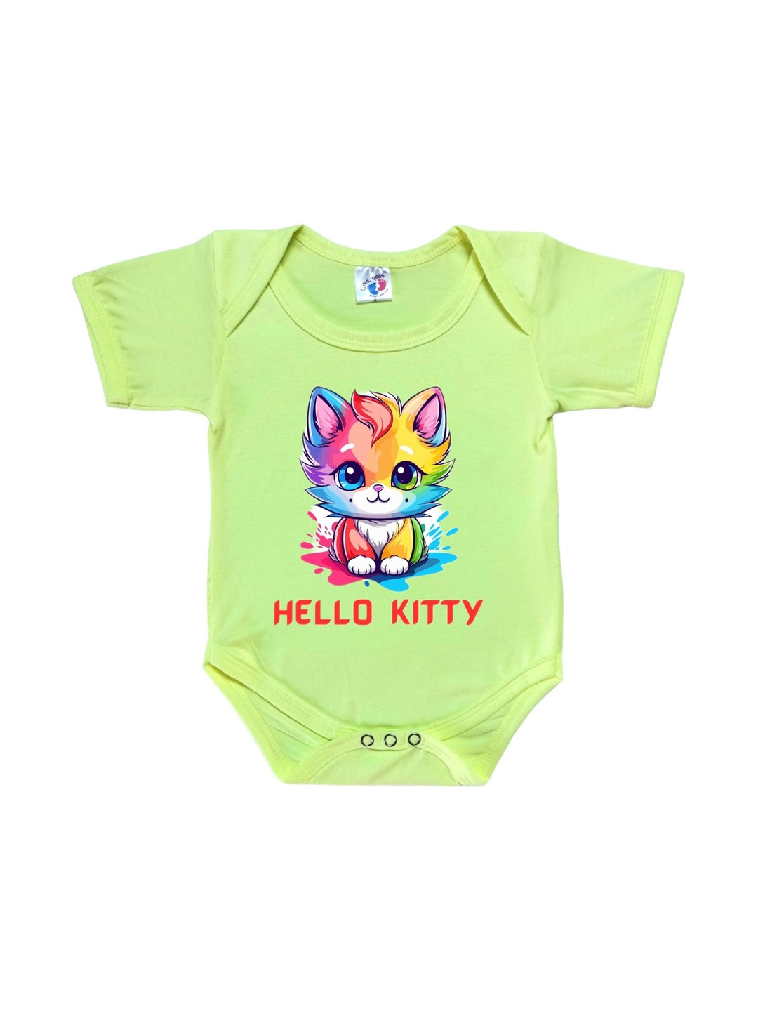 Cute Pals Kids Hello Kitty Printed Cotton Envelope Neck Bodysuit