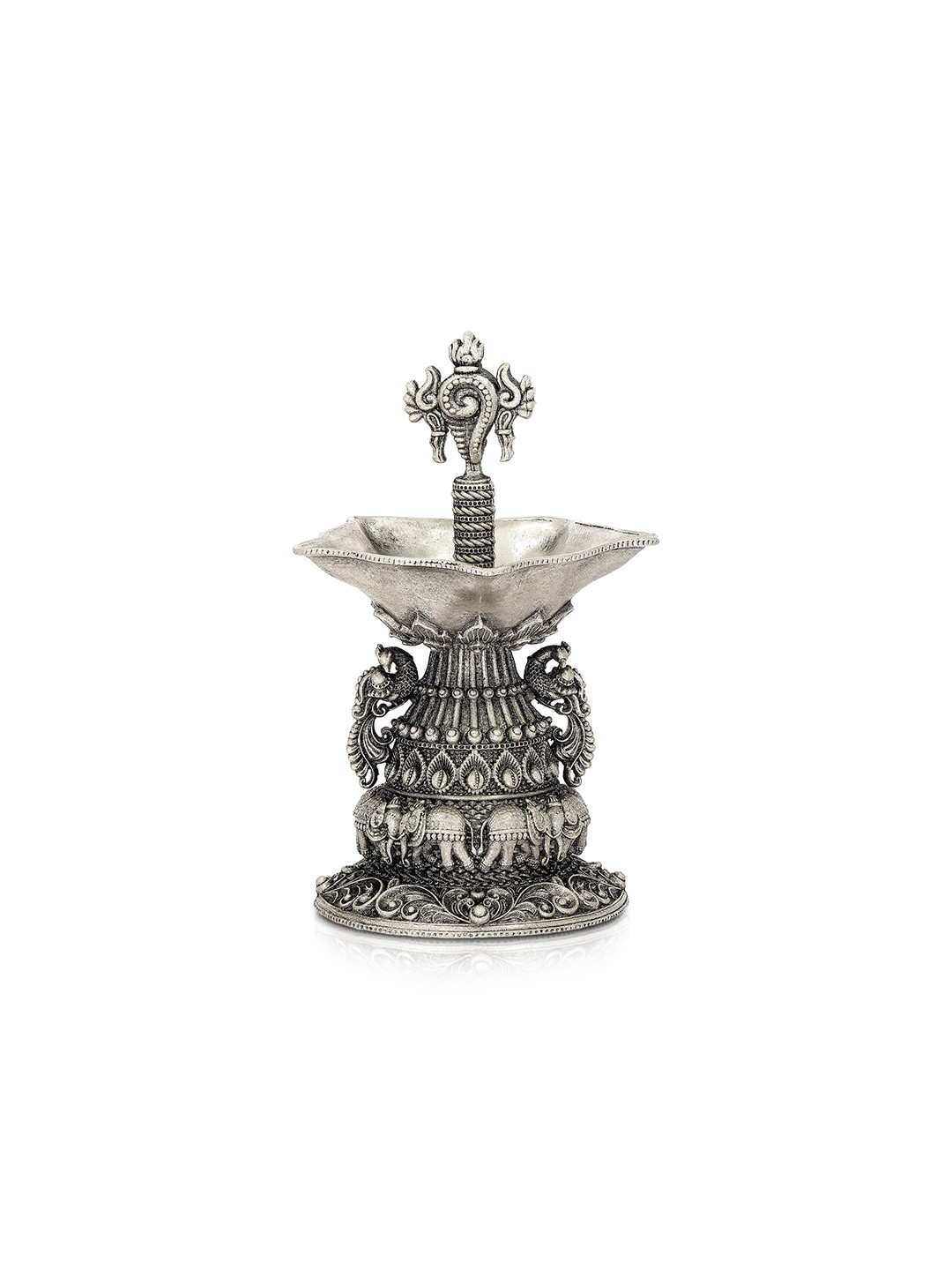 BHIMA Silver_Toned 925 Sterling Silver Divya Jyoti Lamp
