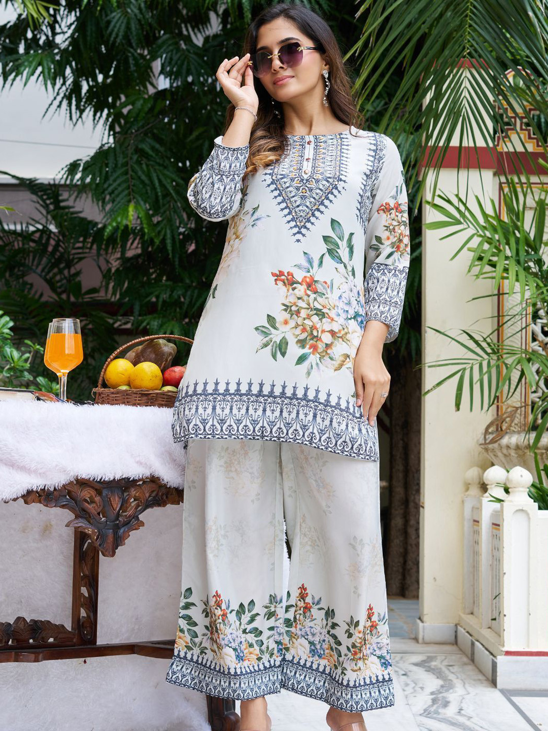 Kaftanize Women Floral Color Co-ord Set