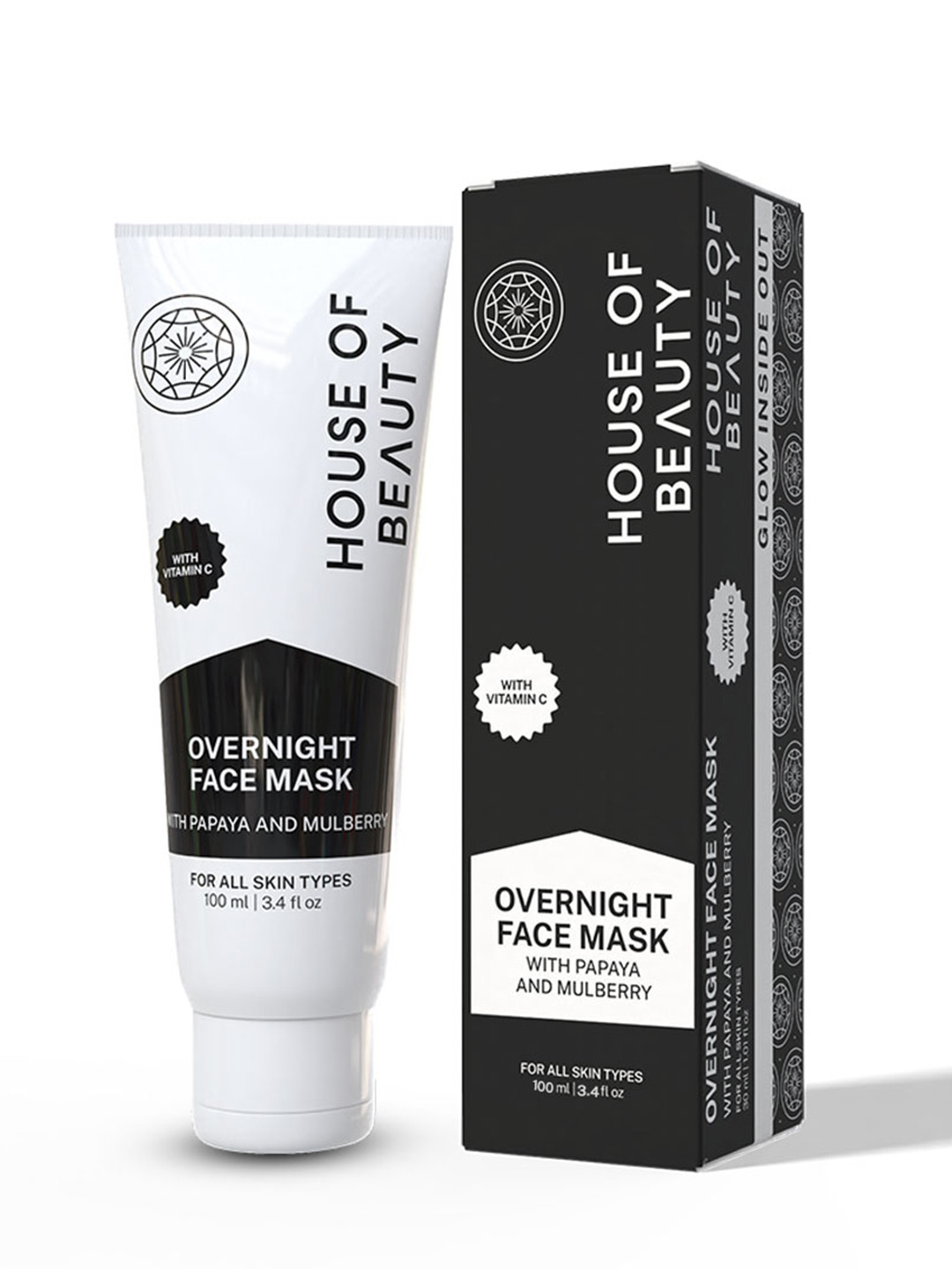 House of Beauty Overnight Face Mask With Papaya and Mulberry 100ml
