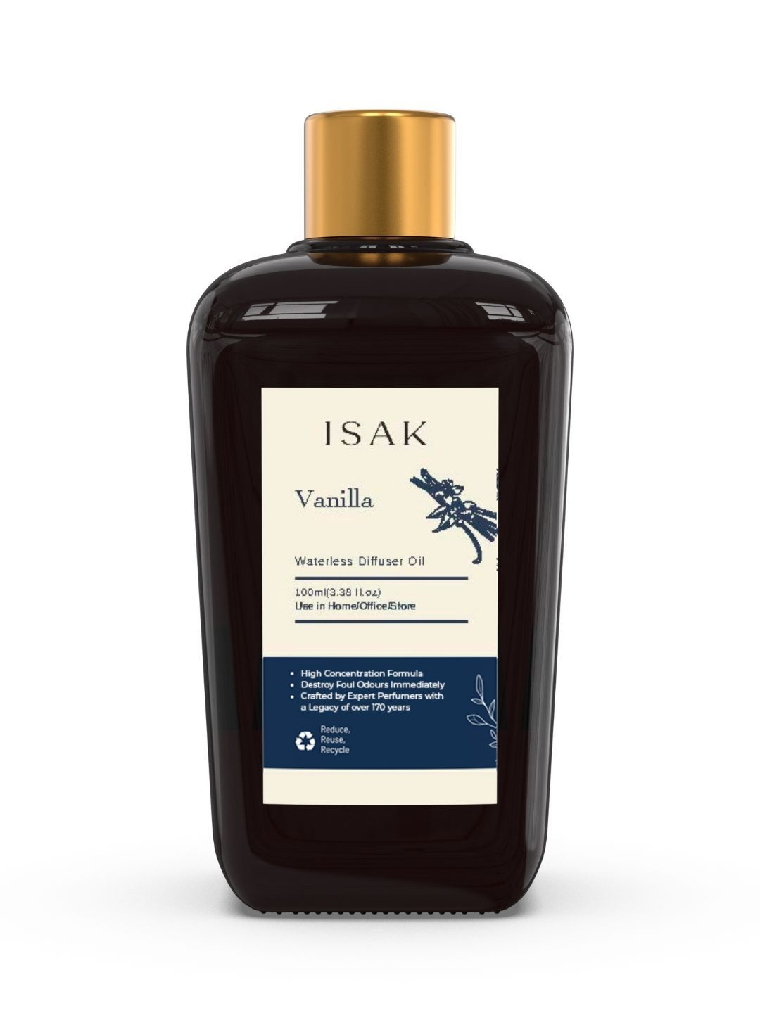 Isak Vanilla Waterless Diffuser Oil - 100ml