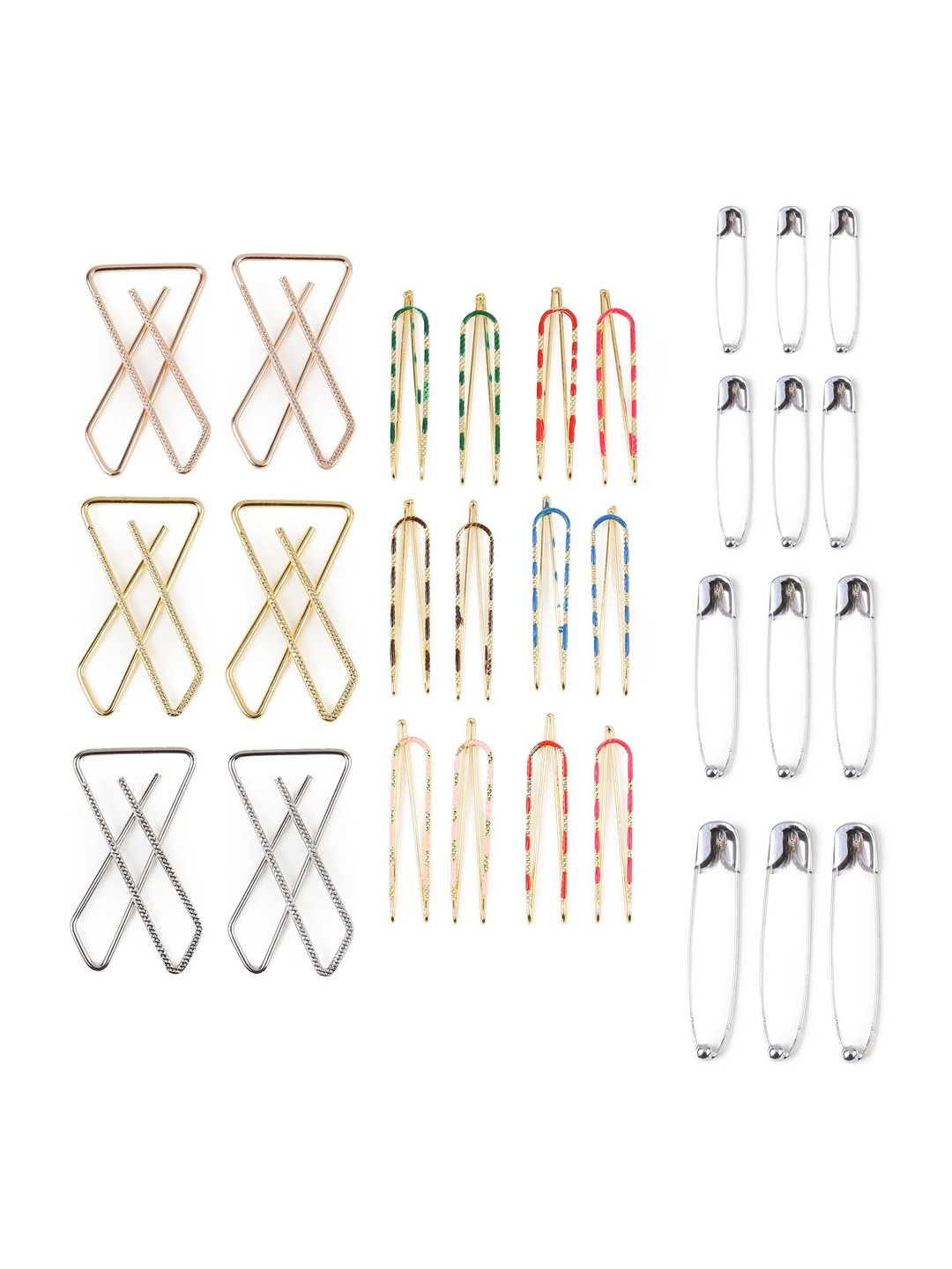 CLIPZON Set Of 30 Self Design Saree Clip