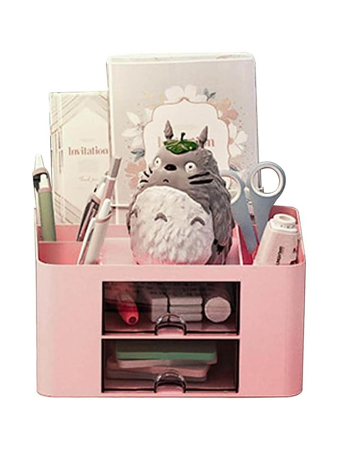HOUSE OF QUIRK Pink 1Pieces Desk Organiser