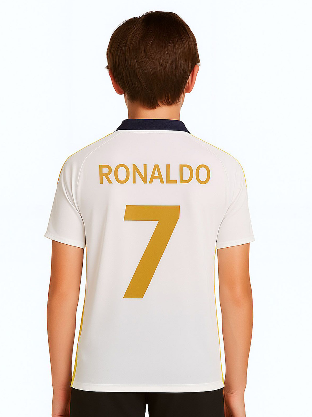 dostitch Boys Typography Printed Cristiano Ronaldo Jersey Dri-FIT T-shirt